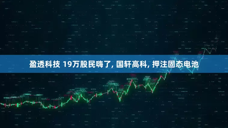 盈透科技 19万股民嗨了, 国轩高科, 押注固态电池