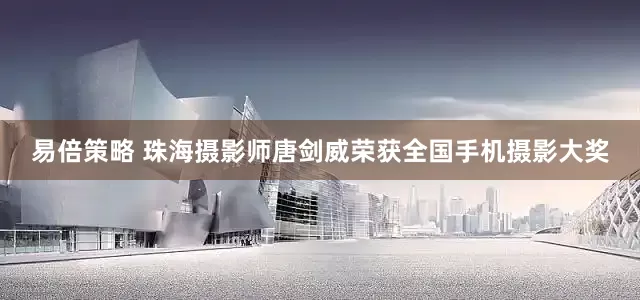 易倍策略 珠海摄影师唐剑威荣获全国手机摄影大奖
